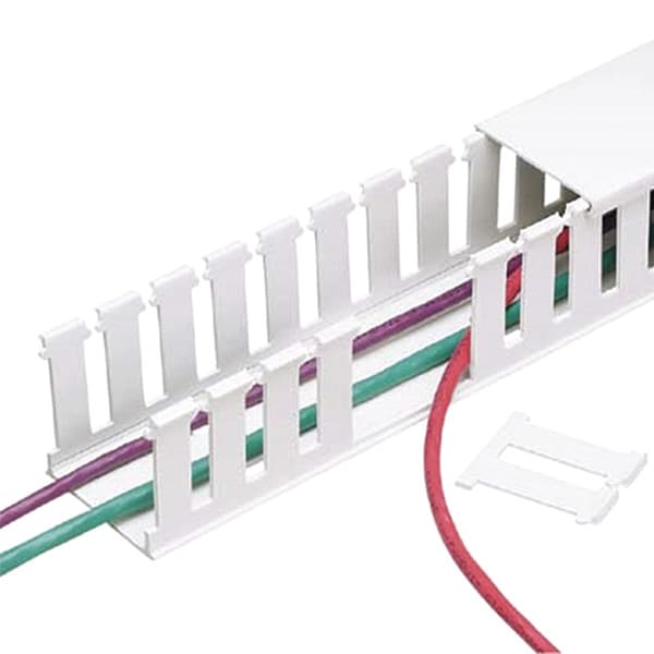 Wide Slot Duct, Type NE, Halogen-Free, White, 1" x 1.5" x 1' (6-Pack)